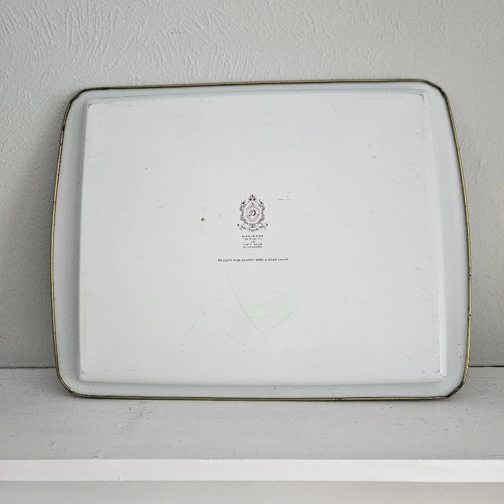 Vintage Daher Decorated Ware Floral Metal Decorative Serving/Display Tray